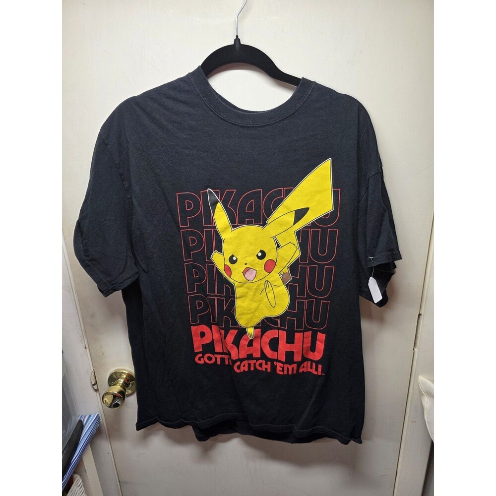 Pokemon Pikachu Gotta Catch Em All Adult Size XL Shirt Measurements In Photos